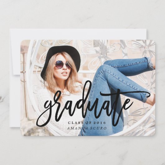 2016年度卒業招待状 招待状 (正面)