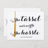 2016年度大学卒業式 招待状 (正面/裏面)