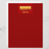 2016年新年中国の向け8匹のサル1 レターヘッド (正面/裏面)