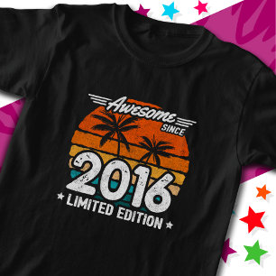 2016年生まれ限定版レトロかっこいい 2016年からずっとかっこいい Tシャツ