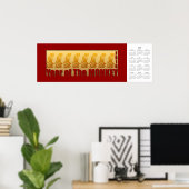 2016年申年カレンダーポスター ポスター (ホームオフィス)