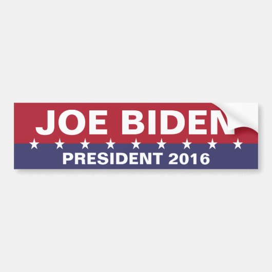 2016年社長兼JOEバイデン氏 バンパーステッカー (正面)