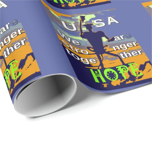 2016年米国選出ヒラリー・クリントンは強いトグを望む ラッピングペーパー (ロールコーナー)