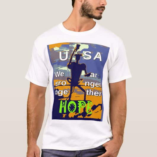 2016年米国選出ヒラリー・クリントンは強いトグを望む Tシャツ (正面)