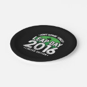 2016年素晴らし閏年日以後2月29誕生日 ペーパープレート (アングル)