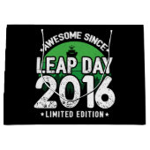 2016年素晴らし閏年日以後2月29誕生日 ラージペーパーバッグ (正面)