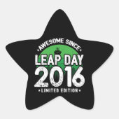 2016年素晴らし閏年日以後2月29誕生日 星シール (正面)