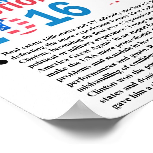 2016年選挙大統領のポスター ポスター (角)