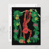 2016年間の猿の郵便はがき シーズンポストカード (正面/裏面)