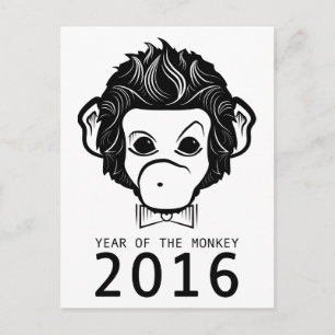 2016年間の猿(bowtie) シーズンポストカード