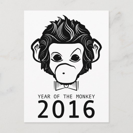 2016年間の猿(bowtie) シーズンポストカード (正面)