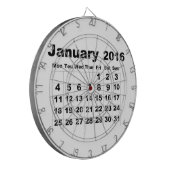 2016年1月カレンダー ダーツボード (正面左)