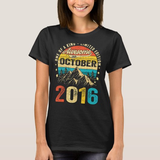 2016年10月以素晴らし降6回目の誕生日 Tシャツ (正面)