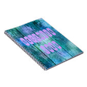 2016年12月パープルターコイズ月ノートブック ノートブック (右側)