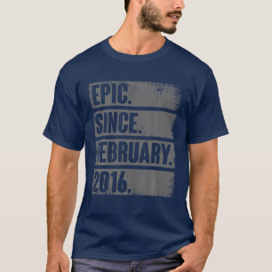 2016年2月6th Birt以来6年の古いギフト叙事詩 Tシャツ