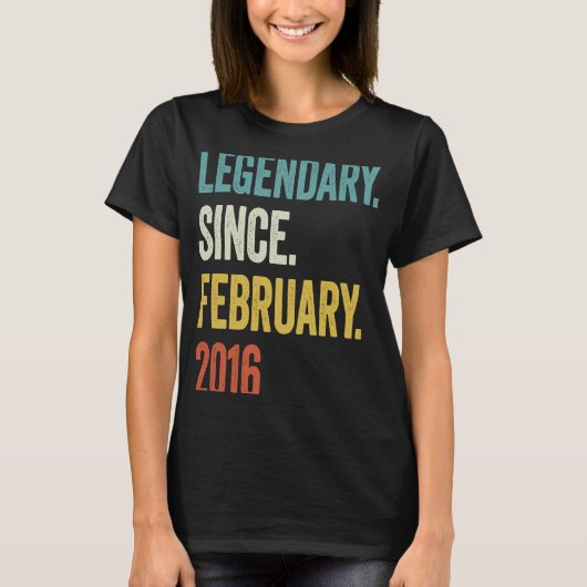 2016年2月7日バレ以来7歳 Tシャツ (正面)