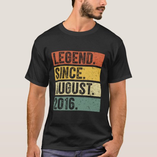 2016年7月以威厳がある降の伝説 Tシャツ (正面)