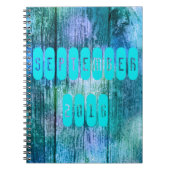 2016年9月パープルターコイズ月ノートブック ノートブック (正面)