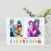 2016年 フェスティブ ハッピーエブリシング ホリデー フラットカード シーズンカード (スタンド正面)