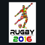 2016年：ラグビー ポスター<br><div class="desc">2016年：ラグビー世界から最高のより陸上が集まる！</div>