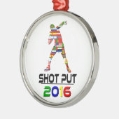 2016年: 砲丸投げ メタルオーナメント (左)