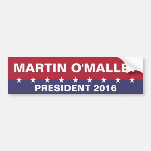 2016年MARTIN O'MALLEY バンパーステッカー (正面)
