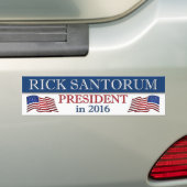 2016年Rick Santorum社長 バンパーステッカー (車上)