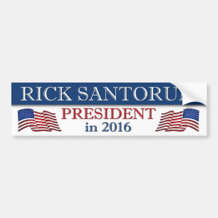 2016年Rick Santorum社長 バンパーステッカー