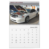 2016月カレンダーのモンテ カレンダー (1月 2026)