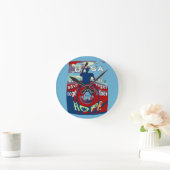 2016米国はより強い天気の良い日ヒラリーを一緒に過します ラウンド壁時計 (ホーム)