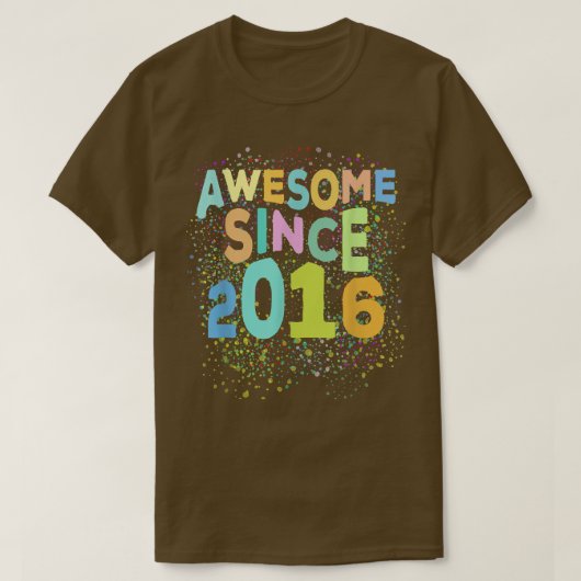 2016素晴らし年レトロ6おもしろい歳6Bir以来 Tシャツ (デザイン正面)