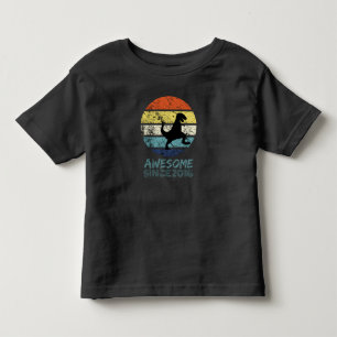 2016素晴らし年以来ブラックTレックス恐竜ティー トドラーTシャツ