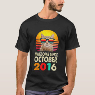 2016素晴らし年10月6日誕生日猫B以来の子供 Tシャツ
