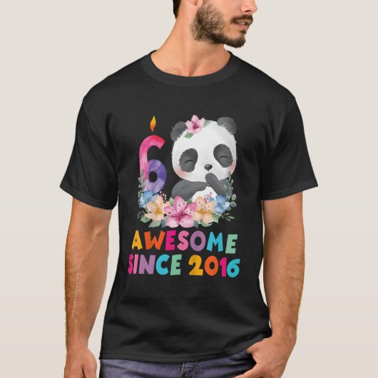 2016素晴らし年6回目のパンダユニコーン以来 Tシャツ (正面)