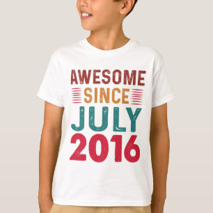 2016素晴らし年7月ヴィンテージ誕生日以降 Tシャツ
