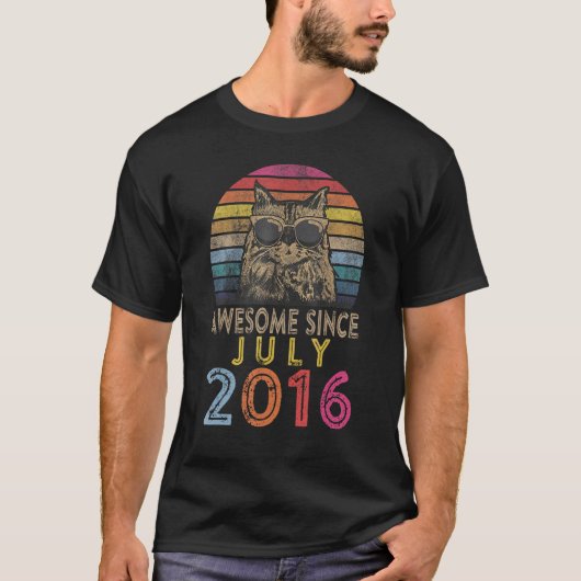 2016素晴らし年7月以来7歳7誕生日C Tシャツ (正面)