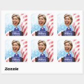 2016選年の大統領のためのヒラリー以外の誰でも スクエアシール (シート)