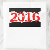2016 （ページの涙） 長方形シール (バッグ)