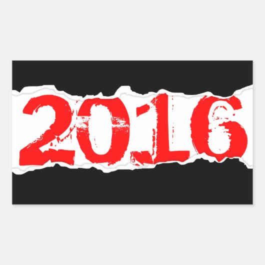 2016 （ページの涙） 長方形シール (正面)
