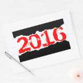 2016 （ページの涙） 長方形シール (封筒)