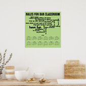 2016 年壁掛けカレンダー 私たちの教室のルール ポスター (キッチン)