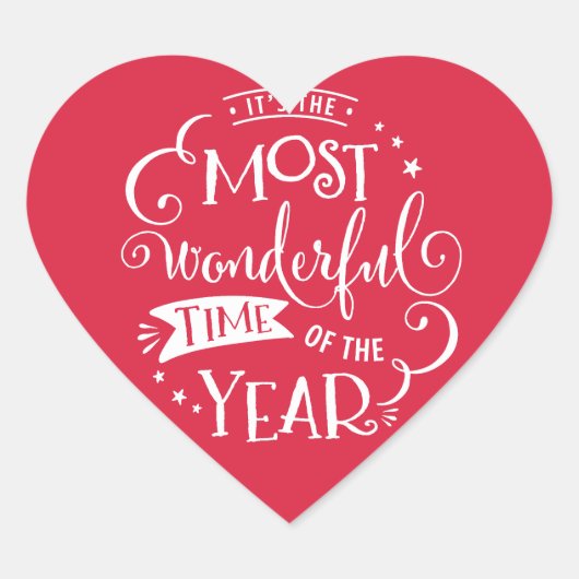 2016 HOLIDAY SEAL年の最も素晴らしい時間 ハートシール (正面)