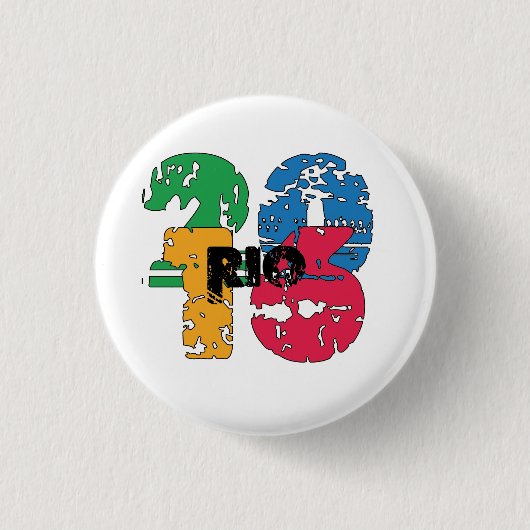 2016 rio de janeiro brasil olimpiadas 缶バッジ (正面)