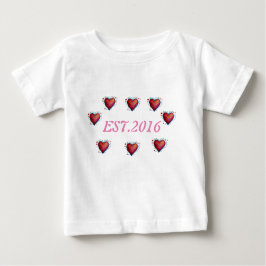 2016 Toddler Tee設立第1期誕生日 ベビーTシャツ