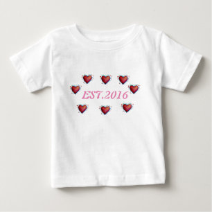 2016 Toddler Tee設立第1期誕生日 ベビーTシャツ