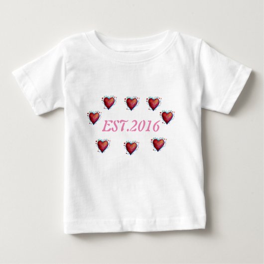 2016 Toddler Tee設立第1期誕生日 ベビーTシャツ (正面)