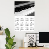 2016 Wall Calendar Beautiful Music Piano Poster ポスター (ホームオフィス)