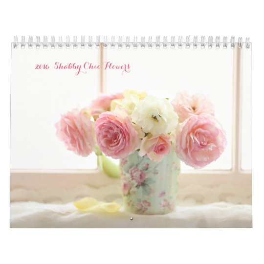 17のぼろぼろのシックな花 カレンダー Zazzle Co Jp