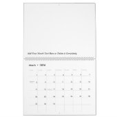 2017あなたの写真および文字が付いている大きい壁掛けカレンダー カレンダー (3月 2026)