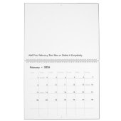 2017あなたの写真および文字が付いている大きい壁掛けカレンダー カレンダー (2月 2026)